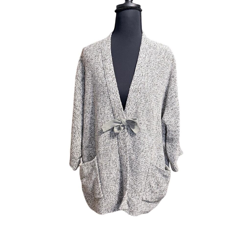 Purejill J. Jill olive green heathered knit cardigan sweater plus size 1X cotton